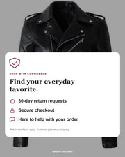 Mason Whitman shopping information: 30-day return requests, secure checkout and customer support. Conditions and customer-paid return shipping apply.