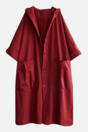 One Size Fits All Oversized Water-Resistant Windbreaker Jacket