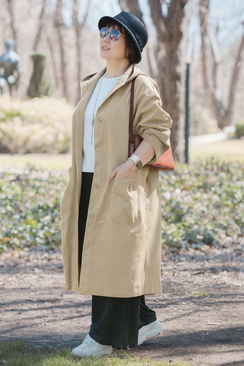 One Size Fits All Oversized Water-Resistant Windbreaker Jacket