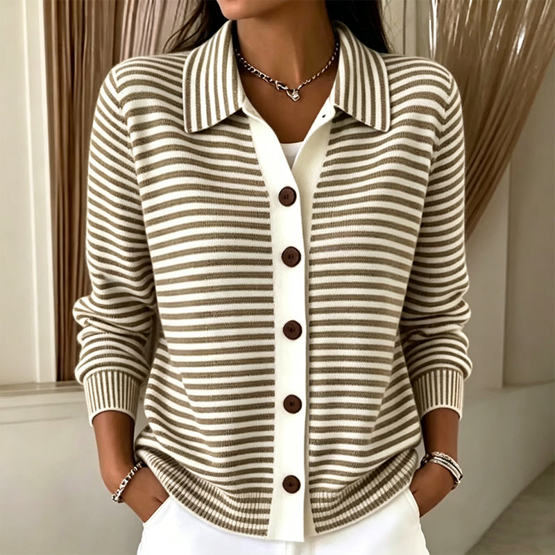 Wren | Striped Knit Cardigan