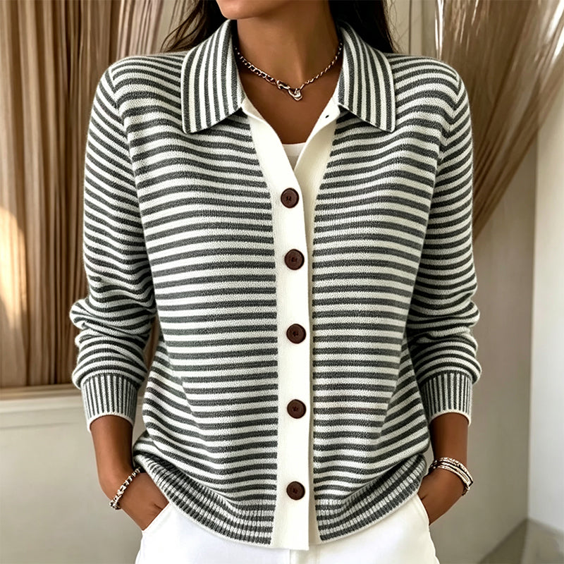 Wren | Striped Knit Cardigan