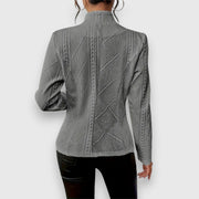 Loretta | Textured Button-Front Cardigan