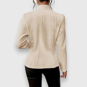 Loretta | Textured Button-Front Cardigan
