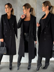 Emeline | Double-Breasted Longline Overcoat