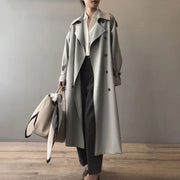 Katherine | Double-Breasted Belted Long Trench Coat