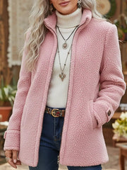Patricia | Plush Zip Coat