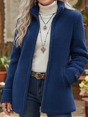 Patricia | Plush Zip Coat