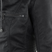Lucinda | Hooded Moto Jacket with Removable Hood