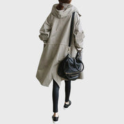 Ruth | Hooded Relaxed-Fit Long Trench Coat