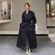 Lena | Oversized Double-Breasted Long Trench Coat