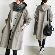Maisie | Oversized Hooded Button-Front Coat