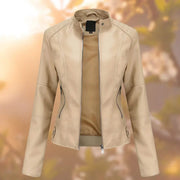 Larissa | Women's Slim-Fit Zip-Up Moto Jacket