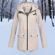 Lorraine | Hooded Waterproof Longline Rain Jacket